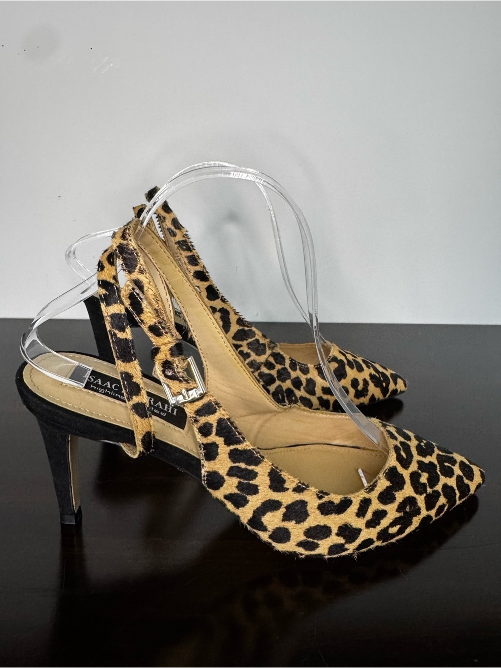 Isaac Mizrahi Leopard Print Slingback Pumps